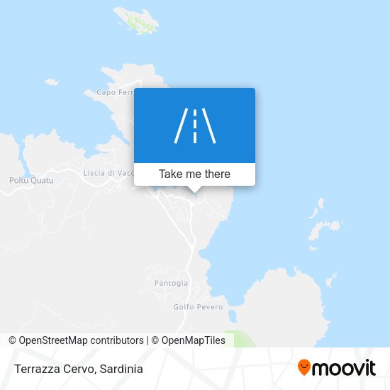 Terrazza Cervo map