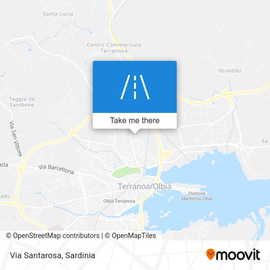 Via Santarosa map