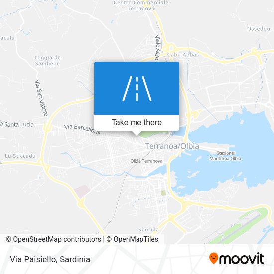 Via Paisiello map