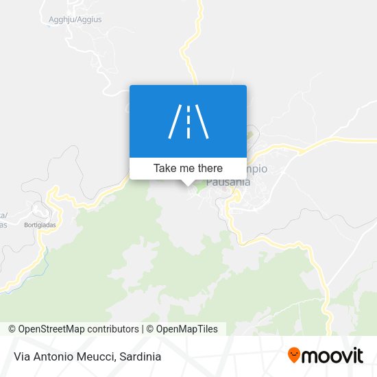 Via Antonio Meucci map