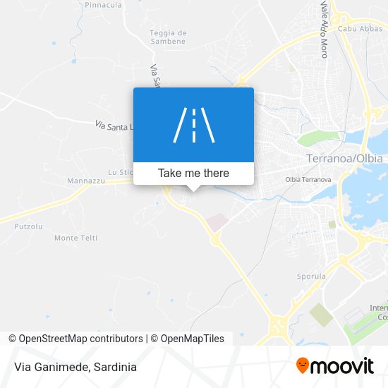 Via Ganimede map