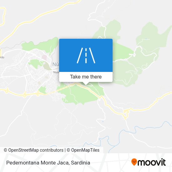 Pedemontana Monte Jaca map