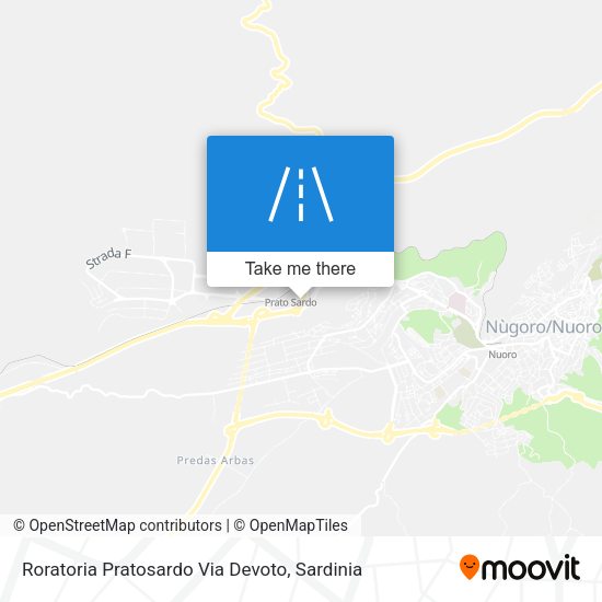 Roratoria Pratosardo Via Devoto map