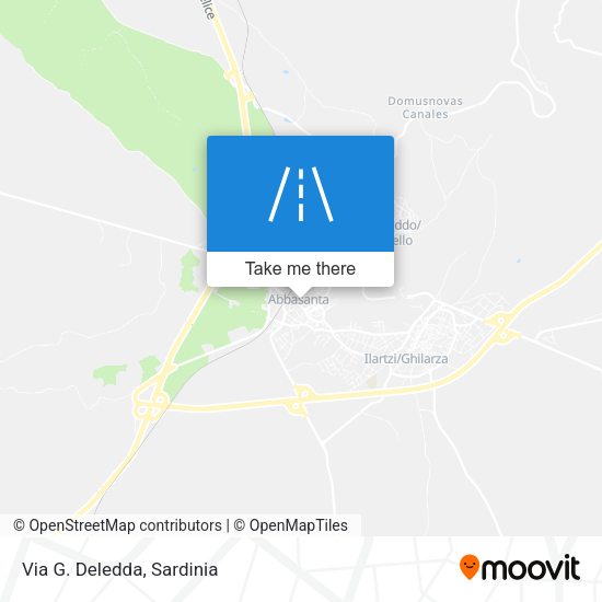 Via G. Deledda map