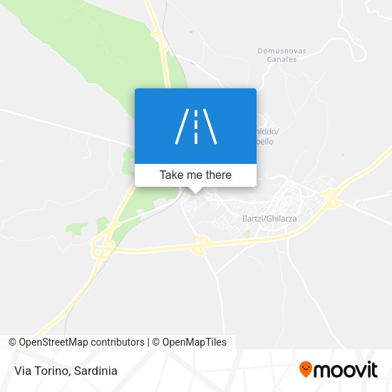 Via Torino map
