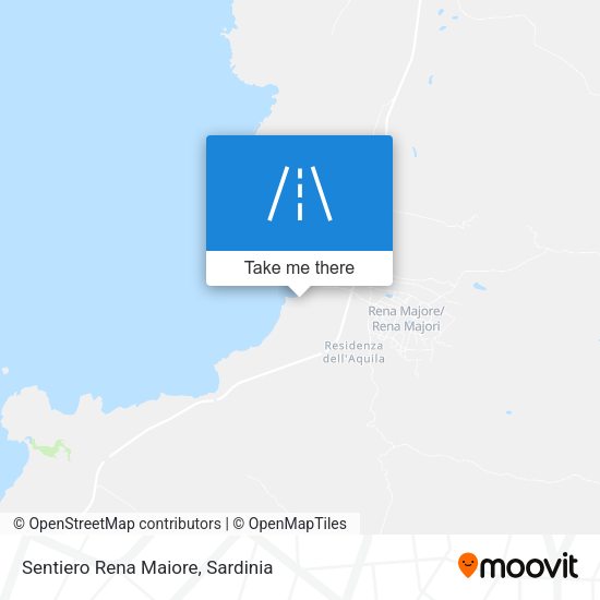 Sentiero Rena Maiore map