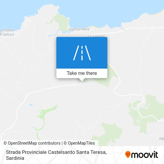 Strada Provinciale Castelsardo Santa Teresa map