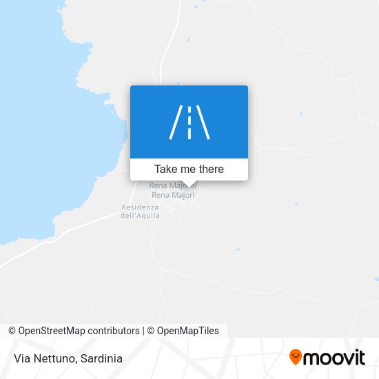 Via Nettuno map