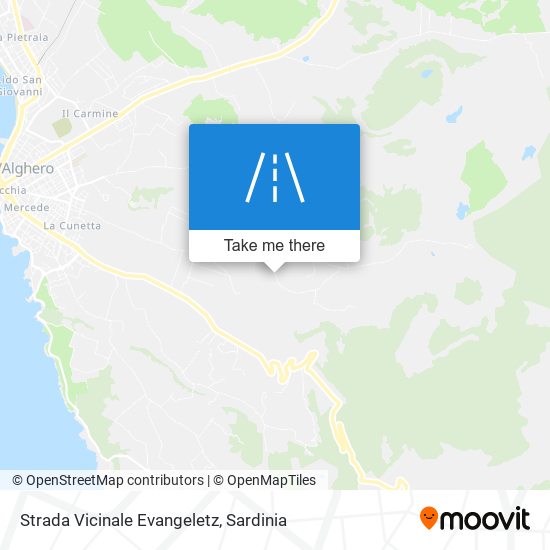 Strada Vicinale Evangeletz map
