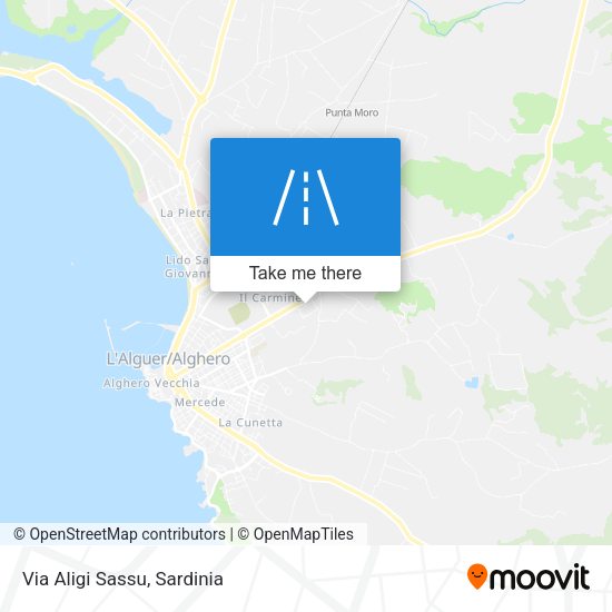 Via Aligi Sassu map