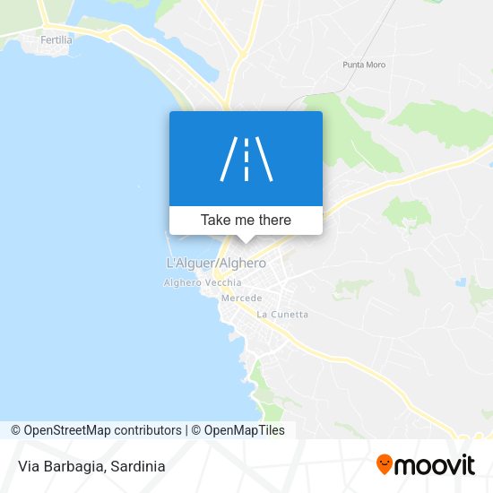 Via Barbagia map