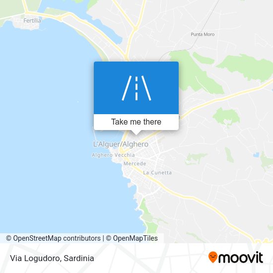 Via Logudoro map