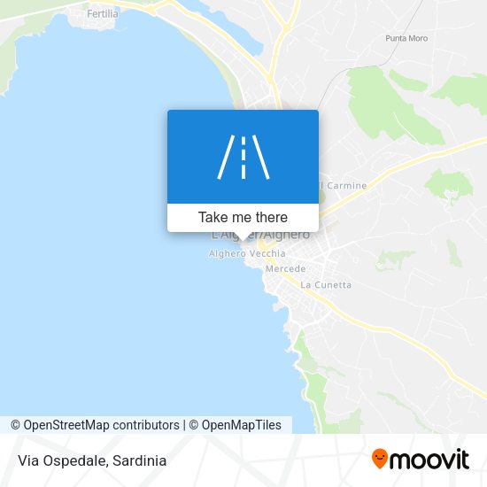 Via Ospedale map