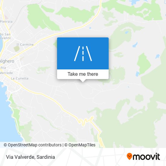 Via Valverde map