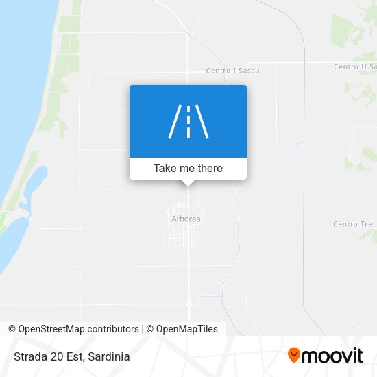 Strada 20 Est map