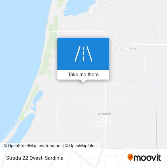 Strada 22 Ovest map