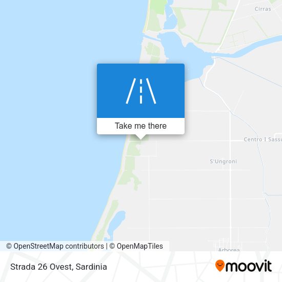 Strada 26 Ovest map