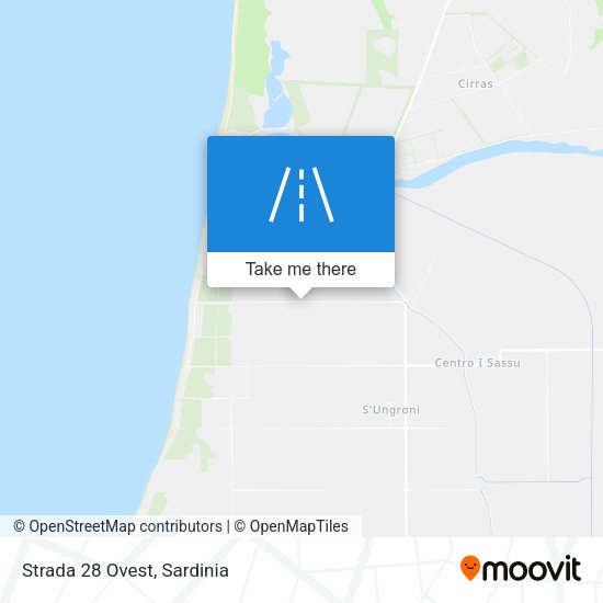 Strada 28 Ovest map