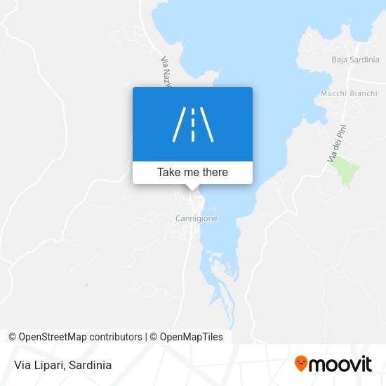 Via Lipari map