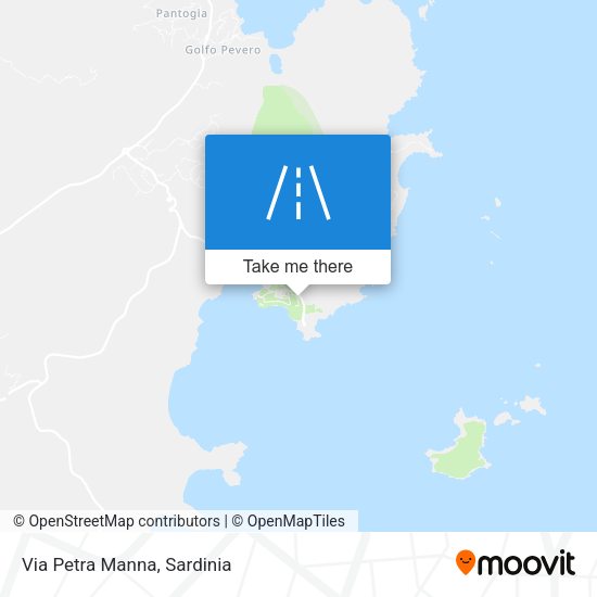 Via Petra Manna map