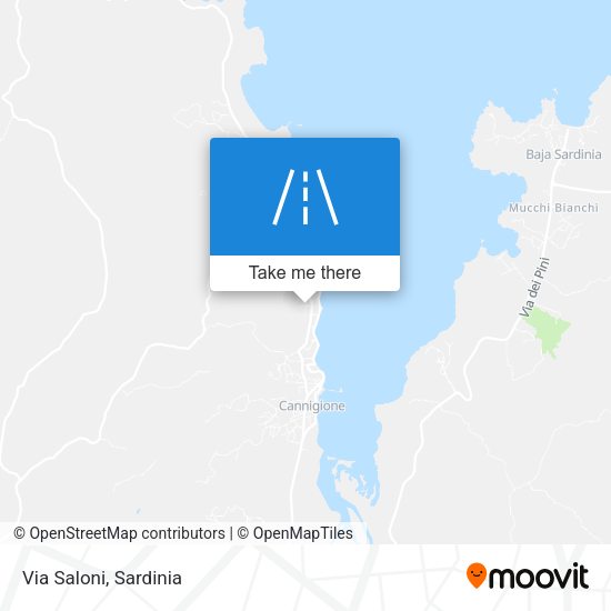 Via Saloni map