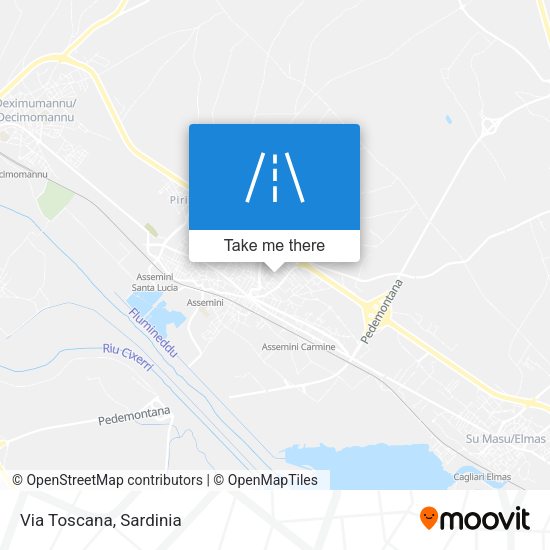 Via Toscana map