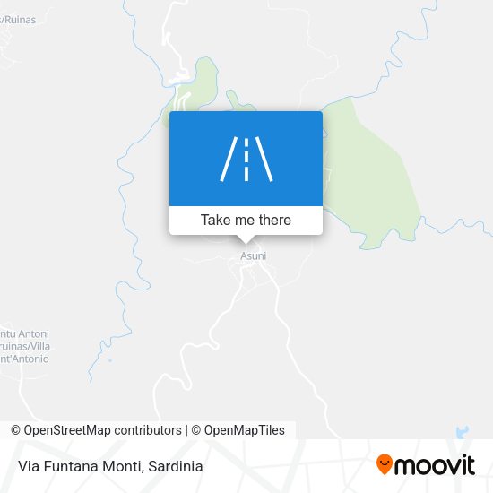 Via Funtana Monti map