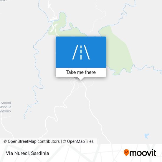 Via Nureci map