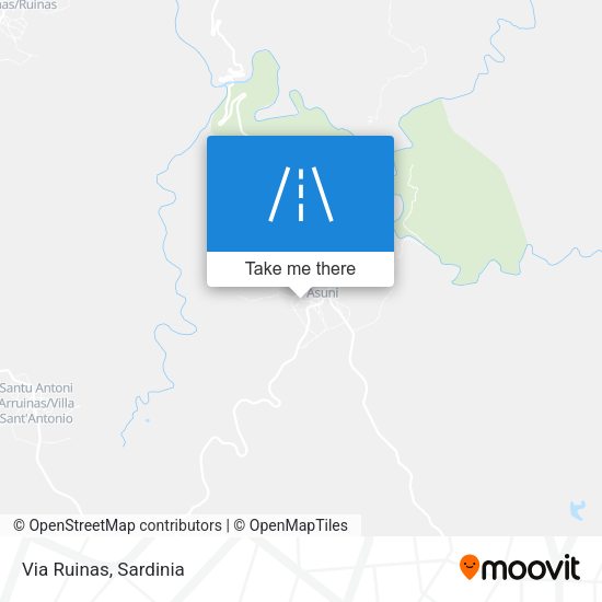 Via Ruinas map