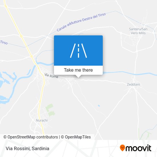 Via Rossini map
