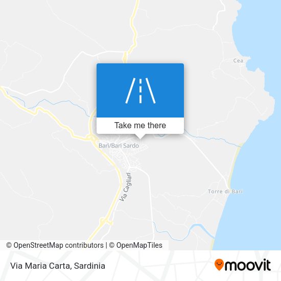 Via Maria Carta map