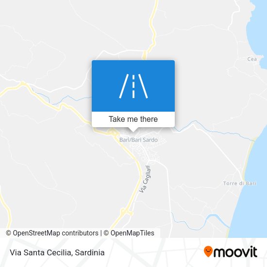Via Santa Cecilia map