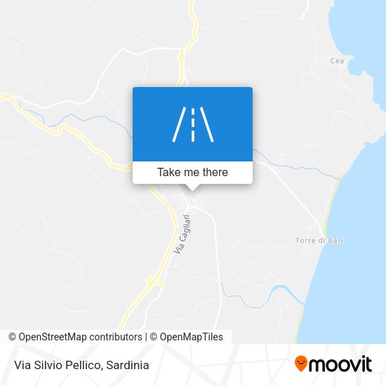 Via Silvio Pellico map