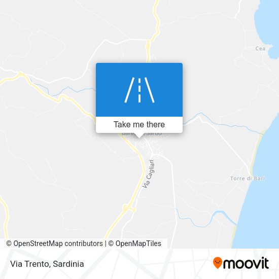 Via Trento map