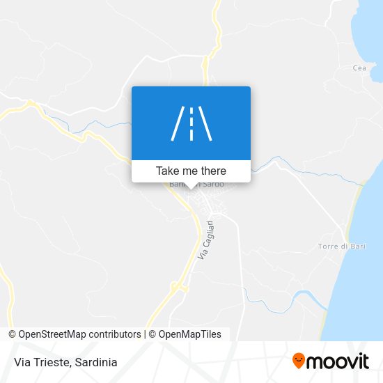 Via Trieste map