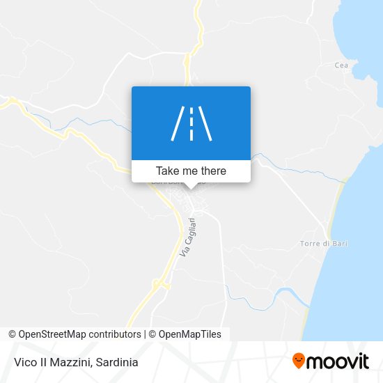 Vico II Mazzini map