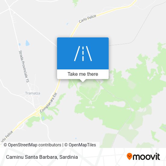 Caminu Santa Barbara map
