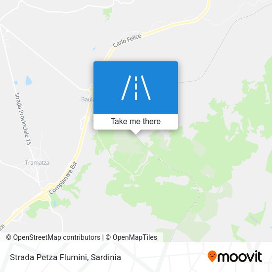 Strada Petza Flumini map