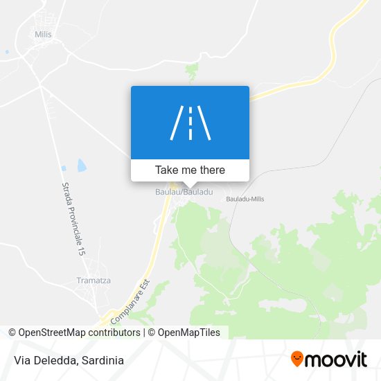 Via Deledda map
