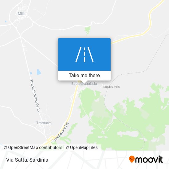 Via Satta map