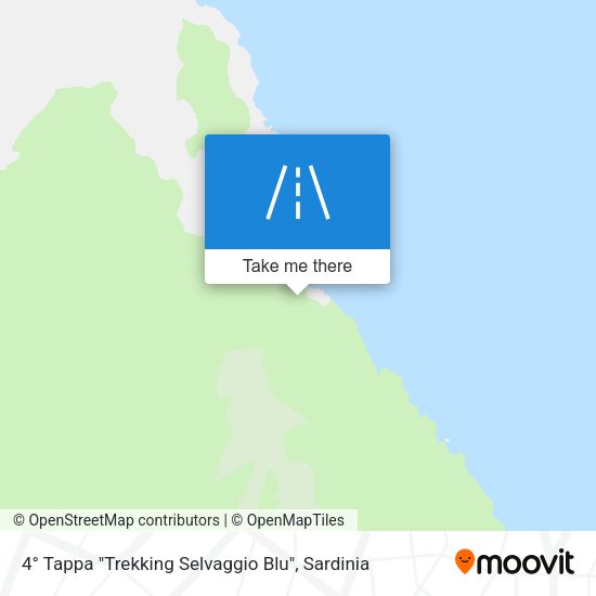 4° Tappa "Trekking Selvaggio Blu" map
