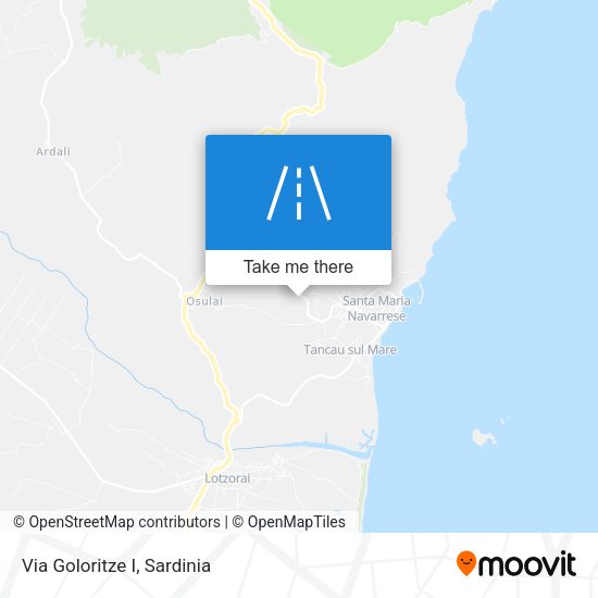 Via Goloritze I map
