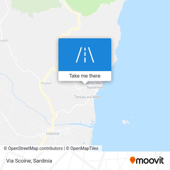 Via Scoine map