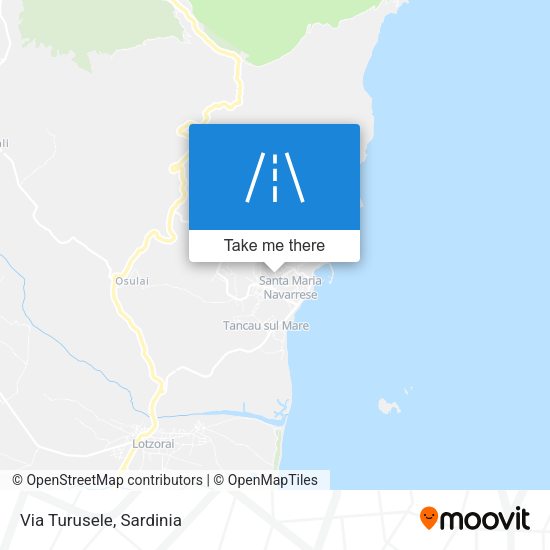 Via Turusele map