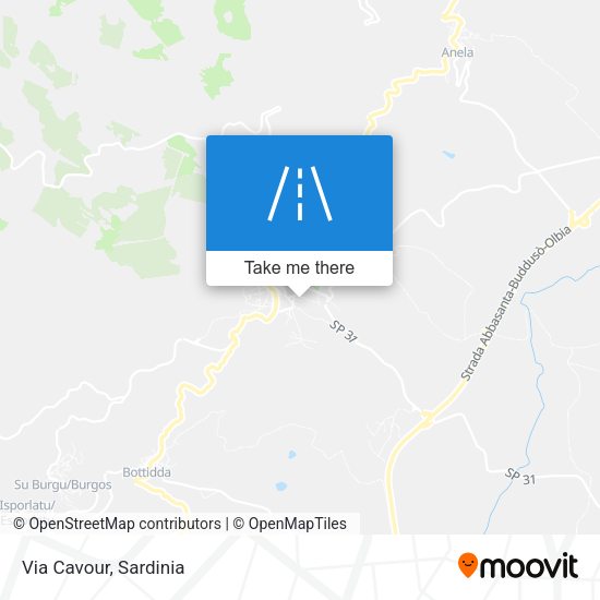 Via Cavour map