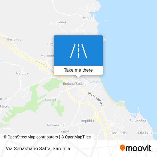 Via Sebastiano Satta map