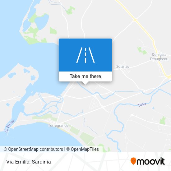 Via Emilia map