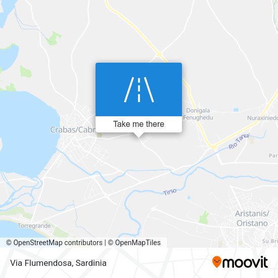 Via Flumendosa map
