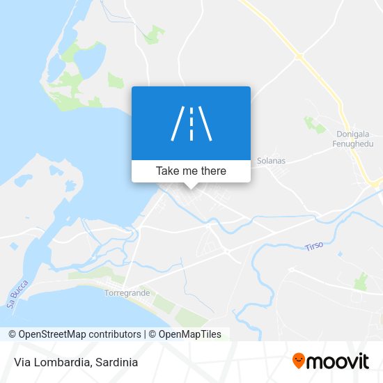 Via Lombardia map