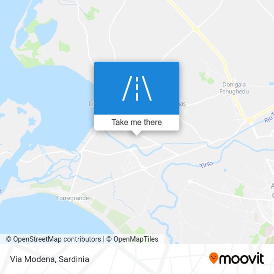 Via Modena map